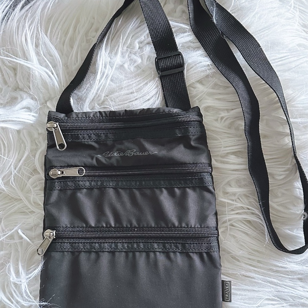 Eddie Bauer Charcoal Messenger Bag
